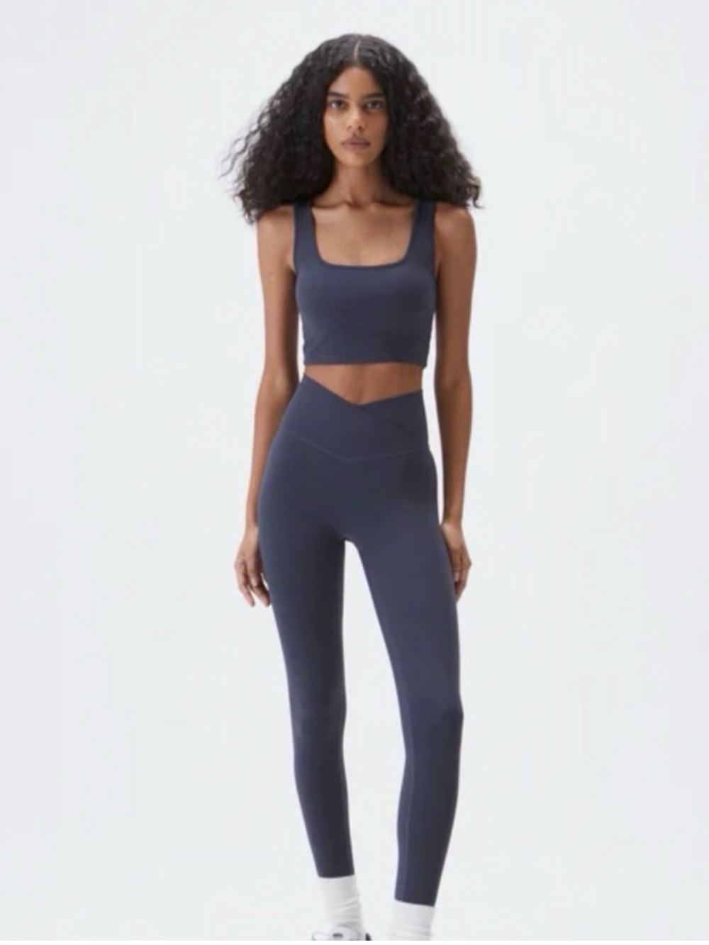 NWT Adanola Regular Wrap Over Leggings in Midnight Blue